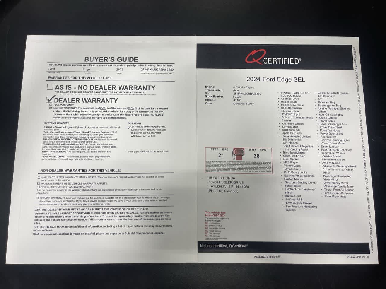 2024 Ford Edge SEL