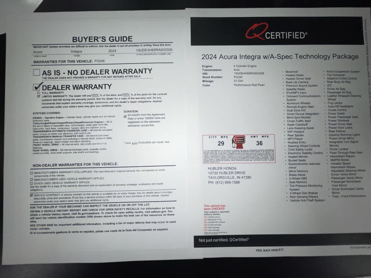 2024 Acura Integra w/A-Spec Technology Package