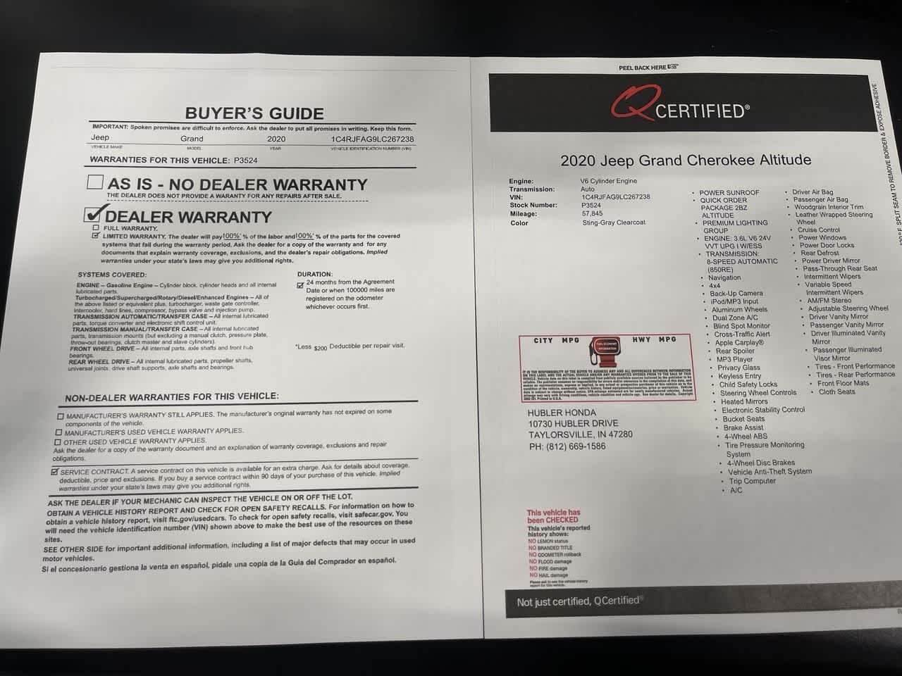 2020 Jeep Grand Cherokee Altitude
