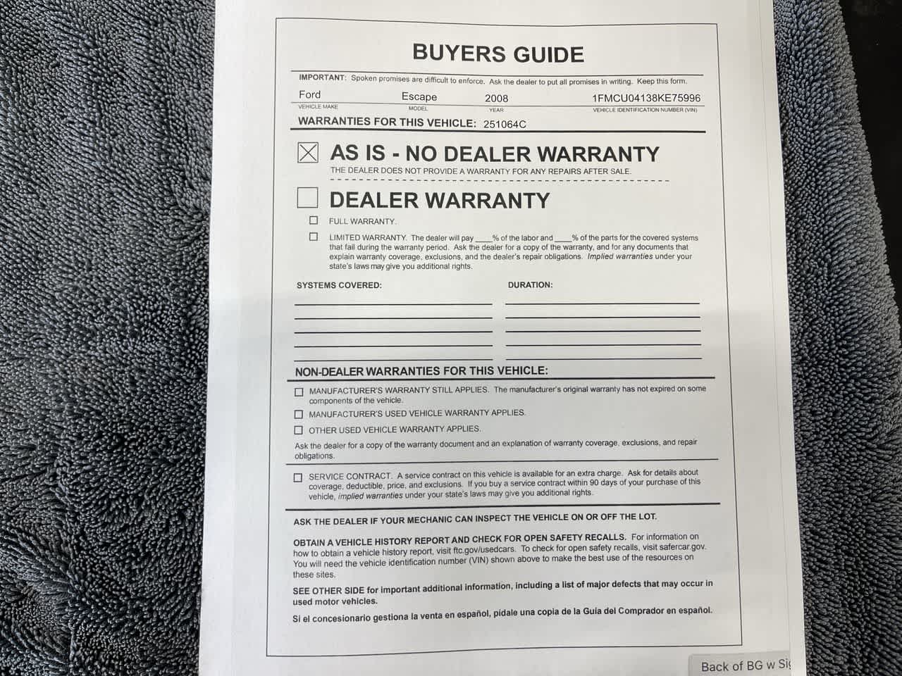 2008 Ford Escape Limited