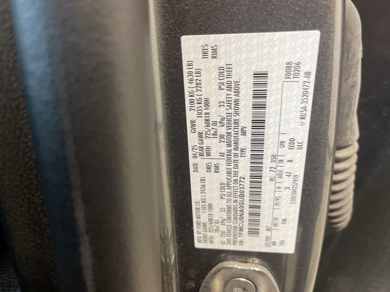 2025 Ford Escape ST-Line Select