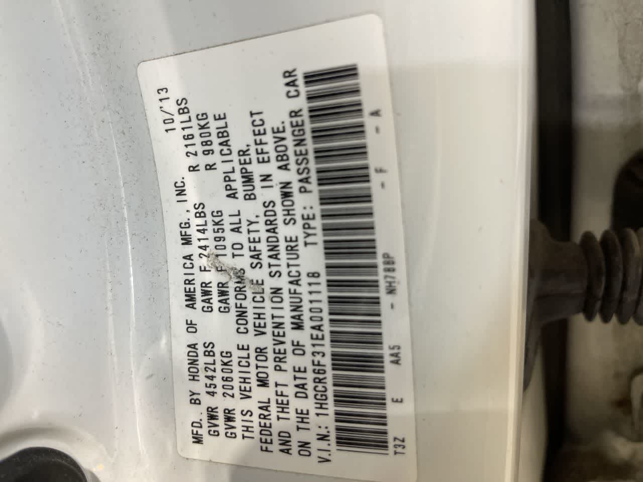 2014 Honda Accord Hybrid 4dr Sdn