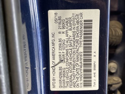 2018 Honda Accord Sedan EX 1.5T