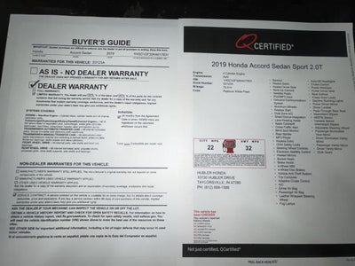 2019 Honda Accord Sport 2.0T