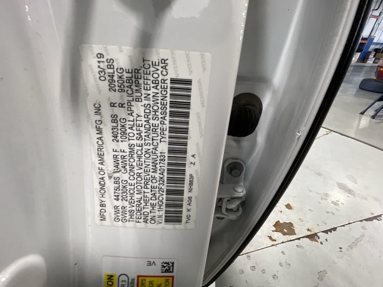 2019 Honda Accord Sport 2.0T