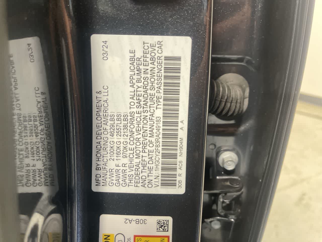 2024 Honda Accord Hybrid Touring