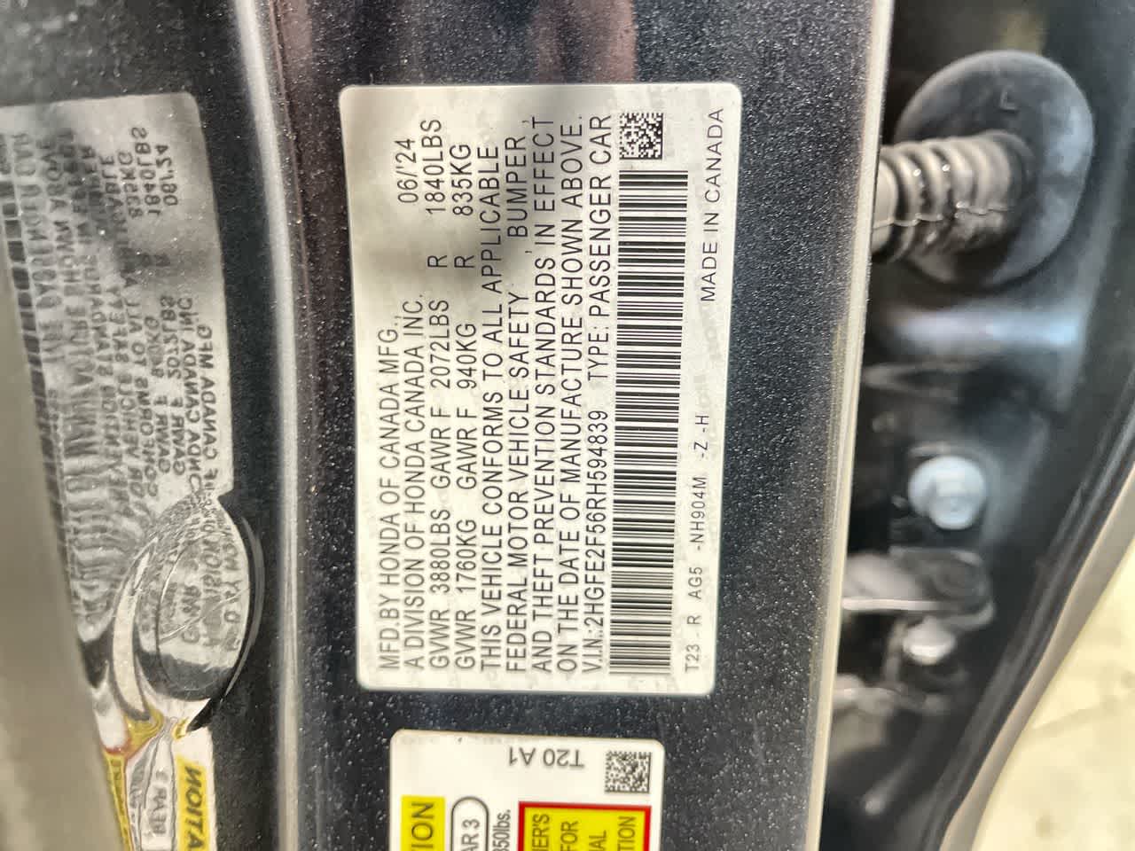2024 Honda Civic Sport