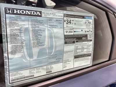 2025 Honda Civic Sport