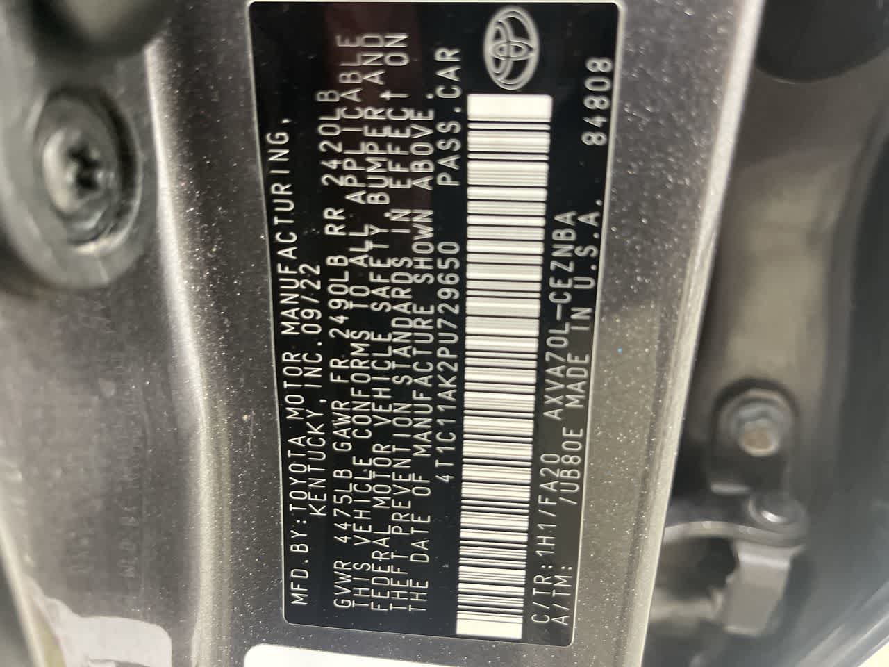 2023 Toyota Camry LE