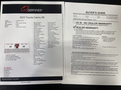 2023 Toyota Camry SE