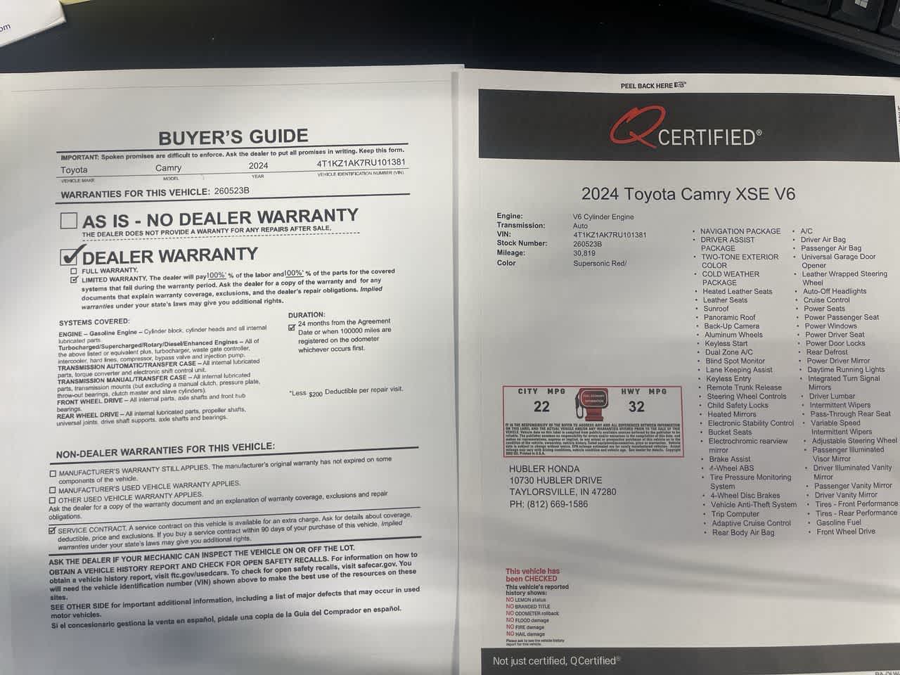 2024 Toyota Camry XSE V6