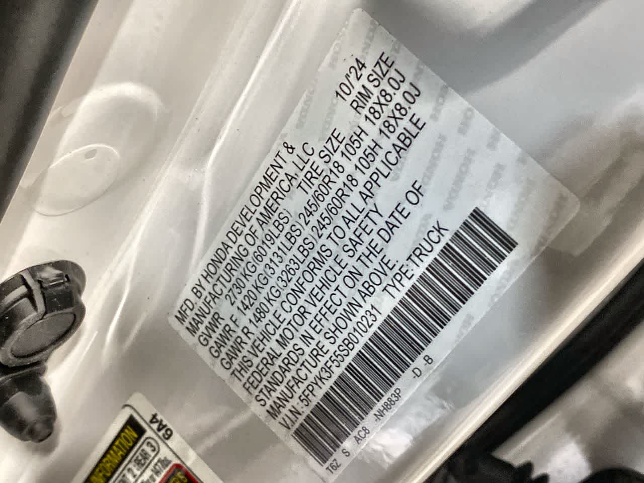 2025 Honda Ridgeline RTL