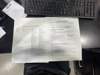 2022 Lincoln Corsair Standard