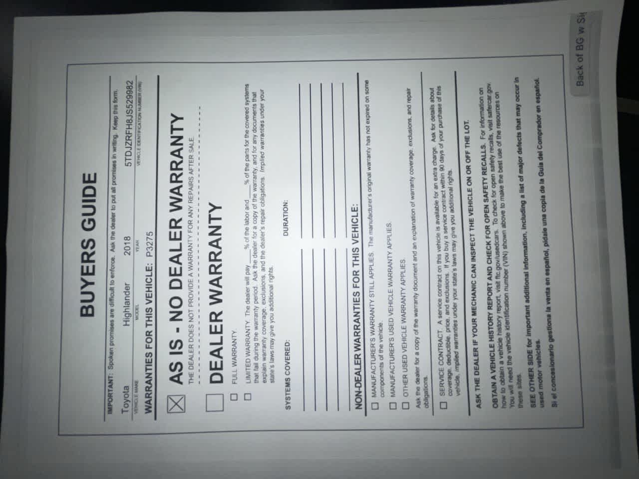 2018 Toyota Highlander XLE