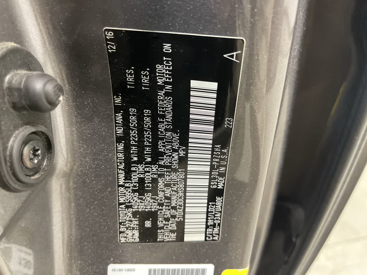 2017 Toyota Sienna SE Premium