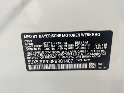 2023 BMW X3 xDrive30i