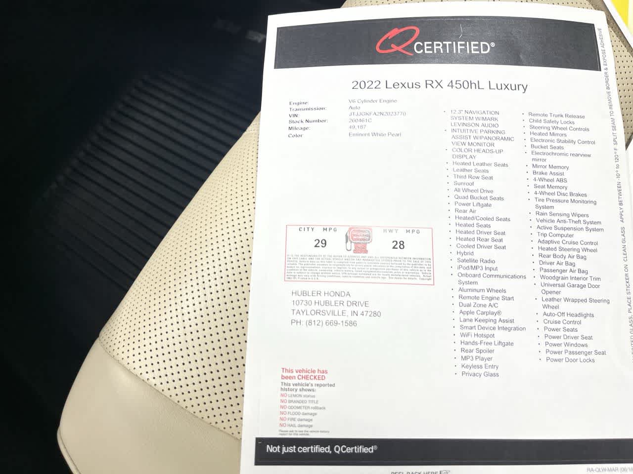 2022 Lexus RX Luxury