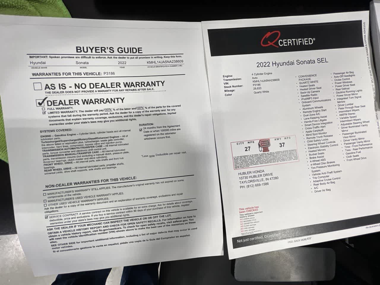 2022 Hyundai Sonata SEL