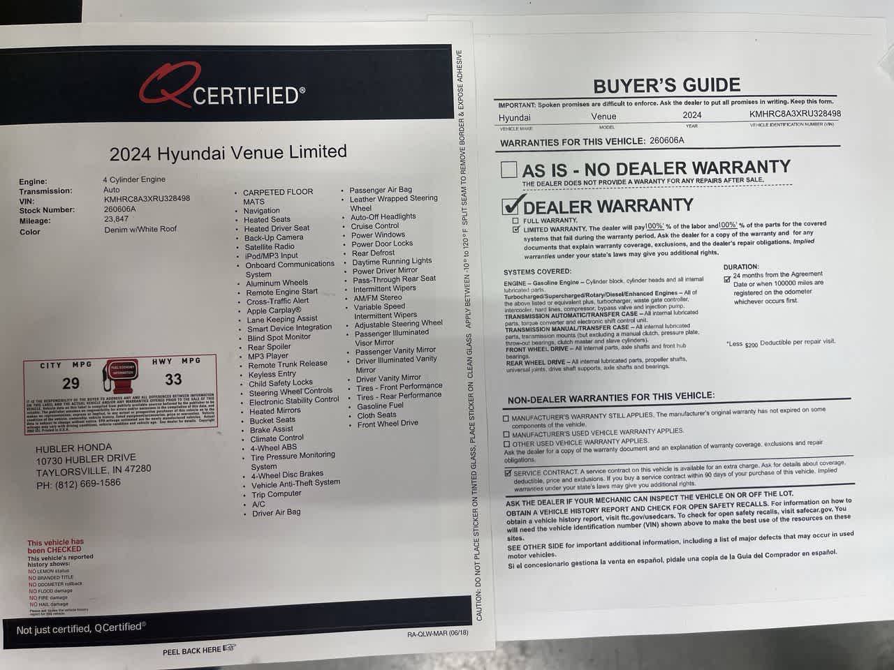 2024 Hyundai Venue Limited