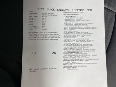 2021 Buick Enclave Essence