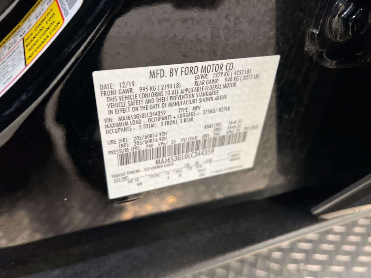2020 Ford EcoSport SE