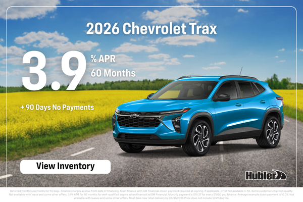 Chevrolet Trax Finance Offer - 3.9% for 60 Months