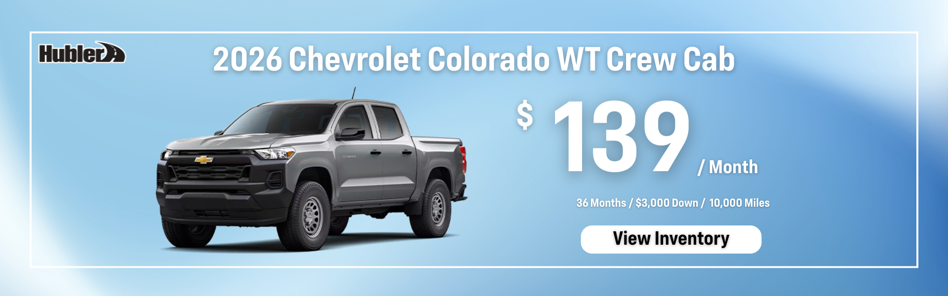 2026 Colorado WT Lease Offer $139/mo