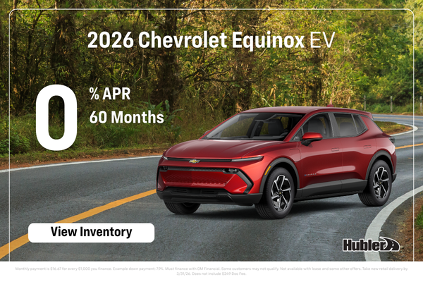 Chevrolet Equinox EV Finance Offer - 0.0% for 60 Months