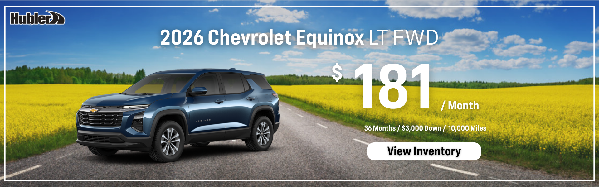 2026 Chevrolet Equinox LT - Lease Offer $181 per month